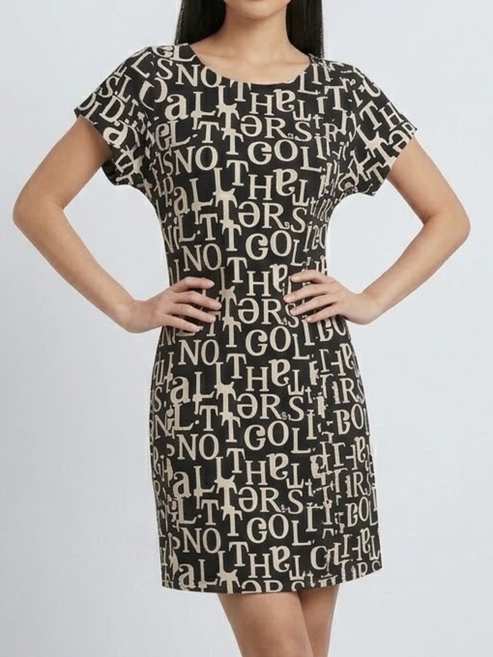 H&M Black & White Alphabet Letter Dress.